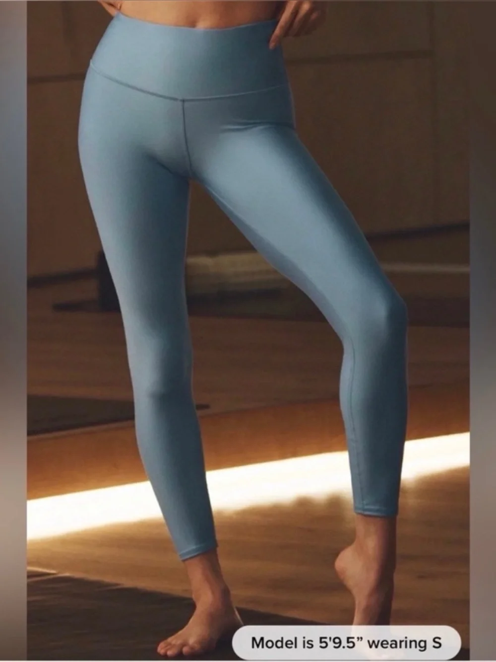 Alo Air Lift Yoga set leggings and top Blue size small